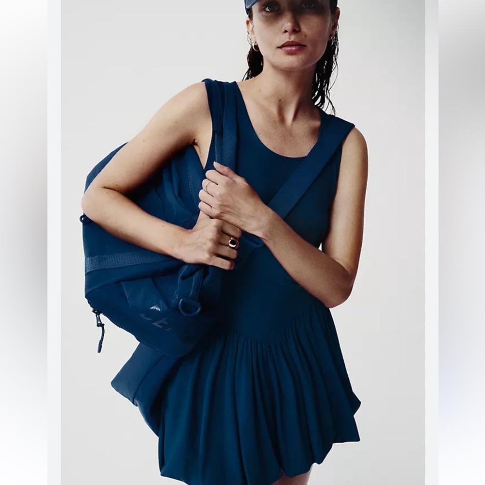 Daily Practice Bubble-Hem Mini Dress